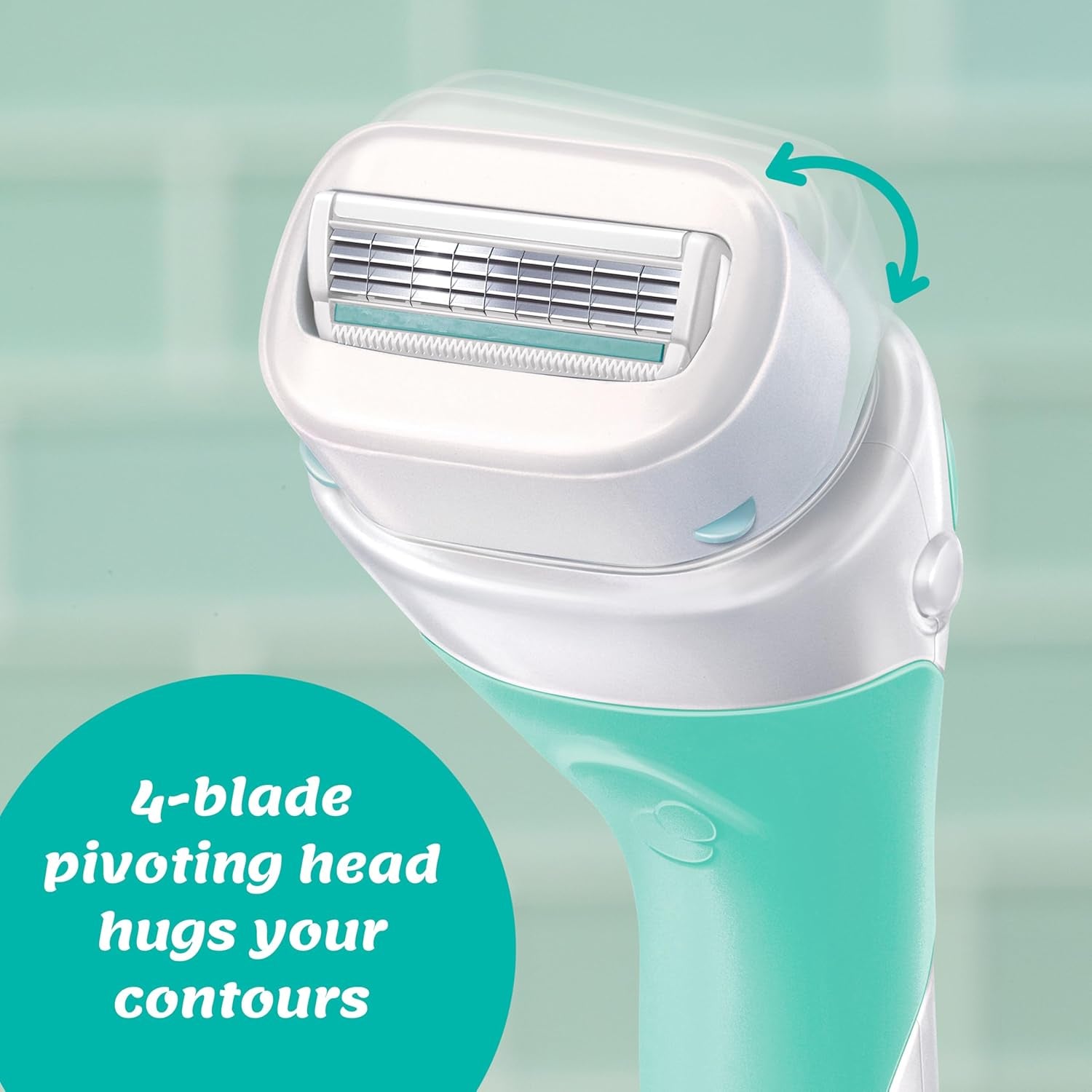 Refill, Razors for Women Sensitive Skin |  Razor Blades Refill with Organic Aloe, Razor Refills , 6 Count (Pack of 1)